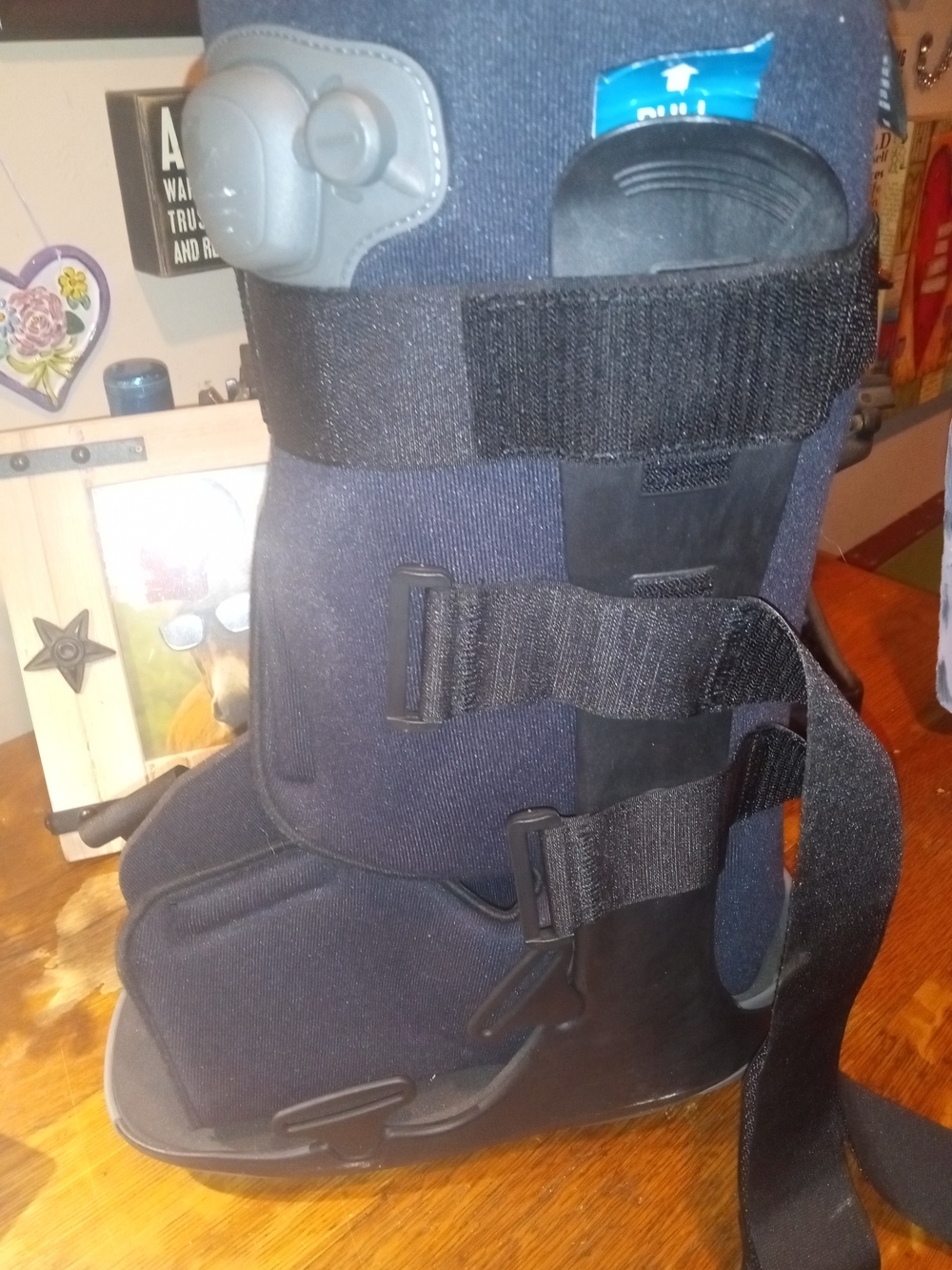 Softgait Air Walker Tall Navy Medical Walking Boot with Adjustable Straps